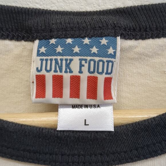 Seattle Seahawks Junk Food Graphic Raglan Shirt size Large 100% cotton - Picture 2 of 5